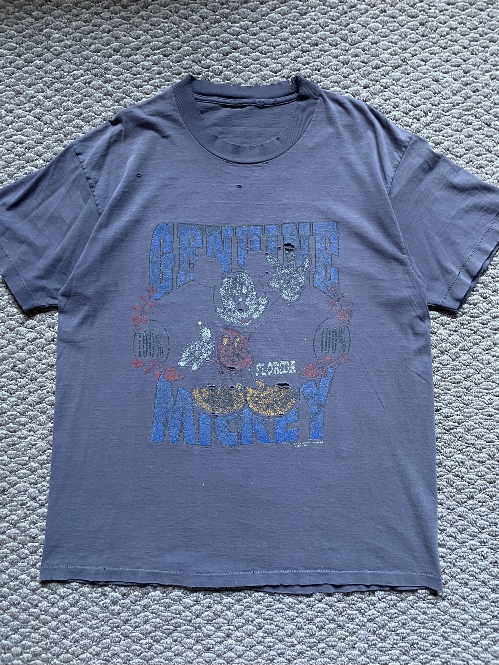 Vintage Mickey Mouse distressed t shirt